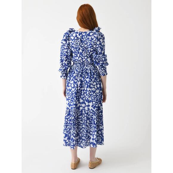 TUCKERNUCK Banjanan IKAT Floral Bluing Pearl Dress NWT Size XS - Picture 8 of 12